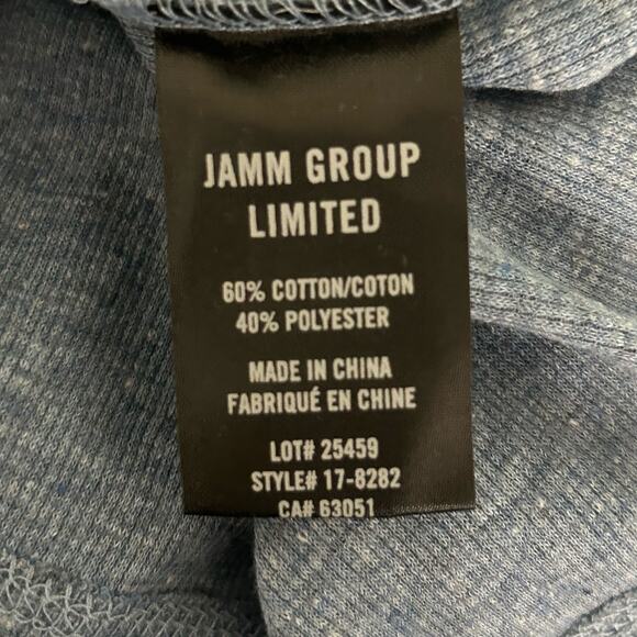 Julian & Mark Men's Long Sleeve Henley Knit Crew Neck Blue Shirt Size XS - Picture 6 of 6